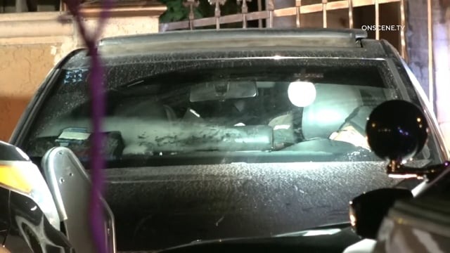 Suspect Barricades in Car