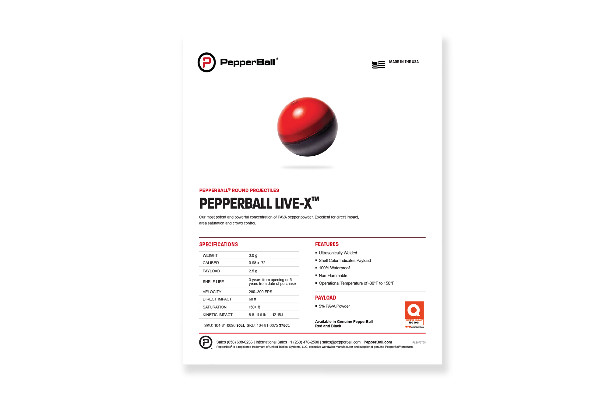 PepperBall LIVE-X™