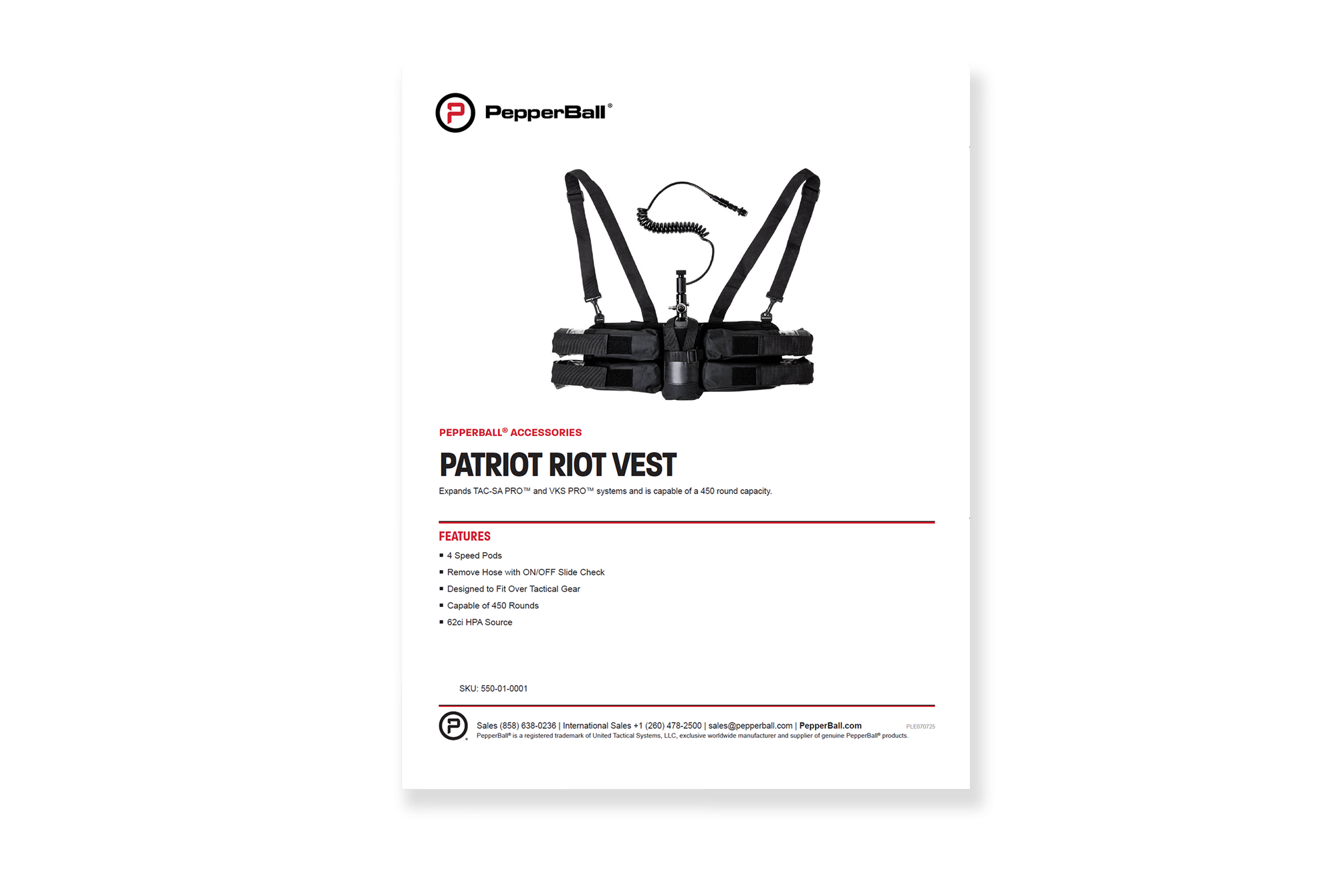 Patriot 450 Riot Control Vest