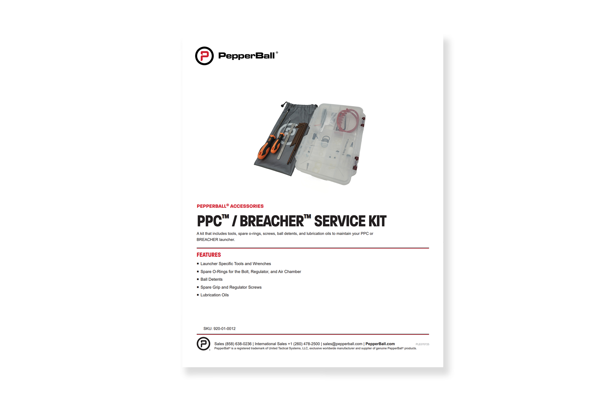 PPC™ / Breacher™ Service Kit