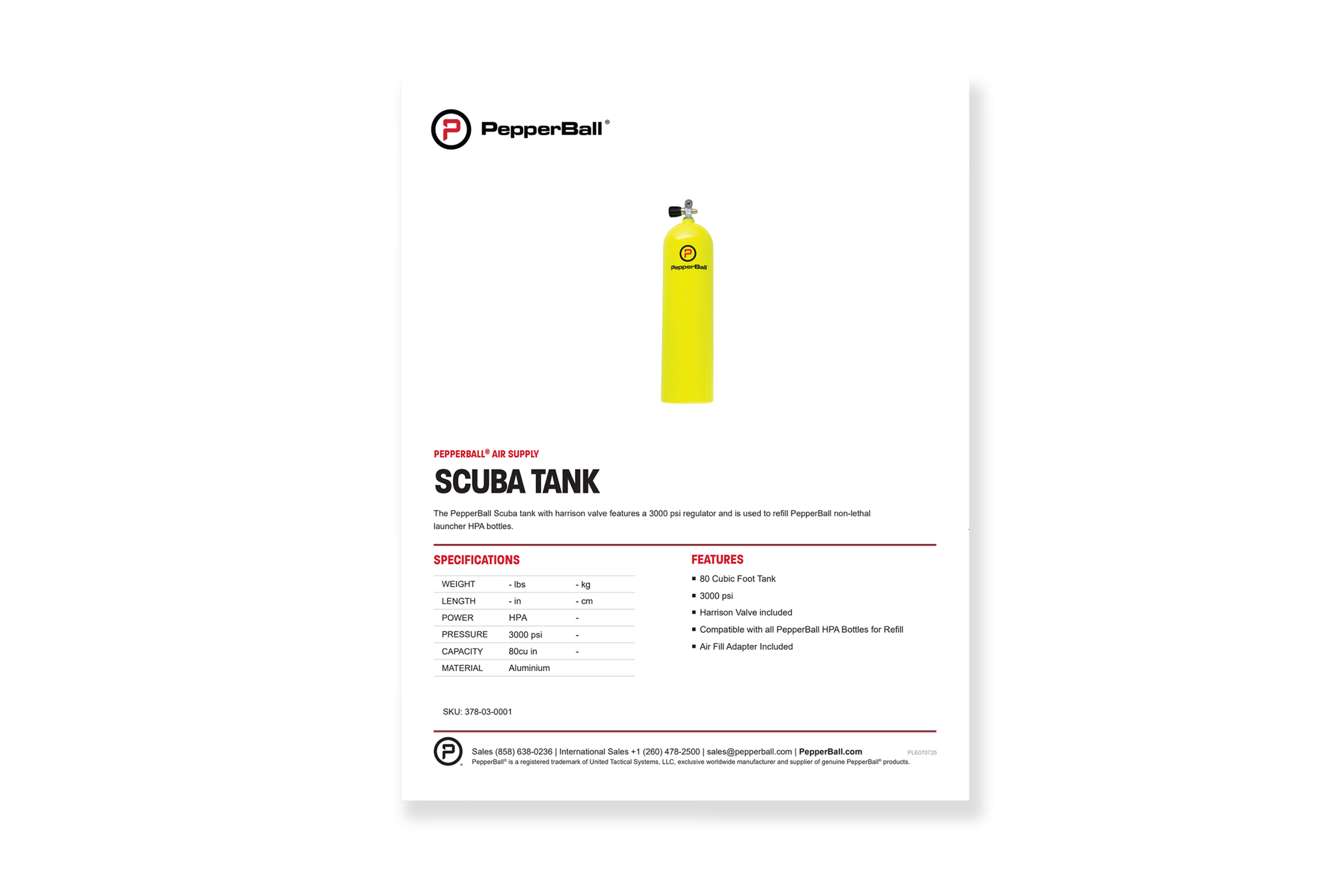 SCUBA Tank