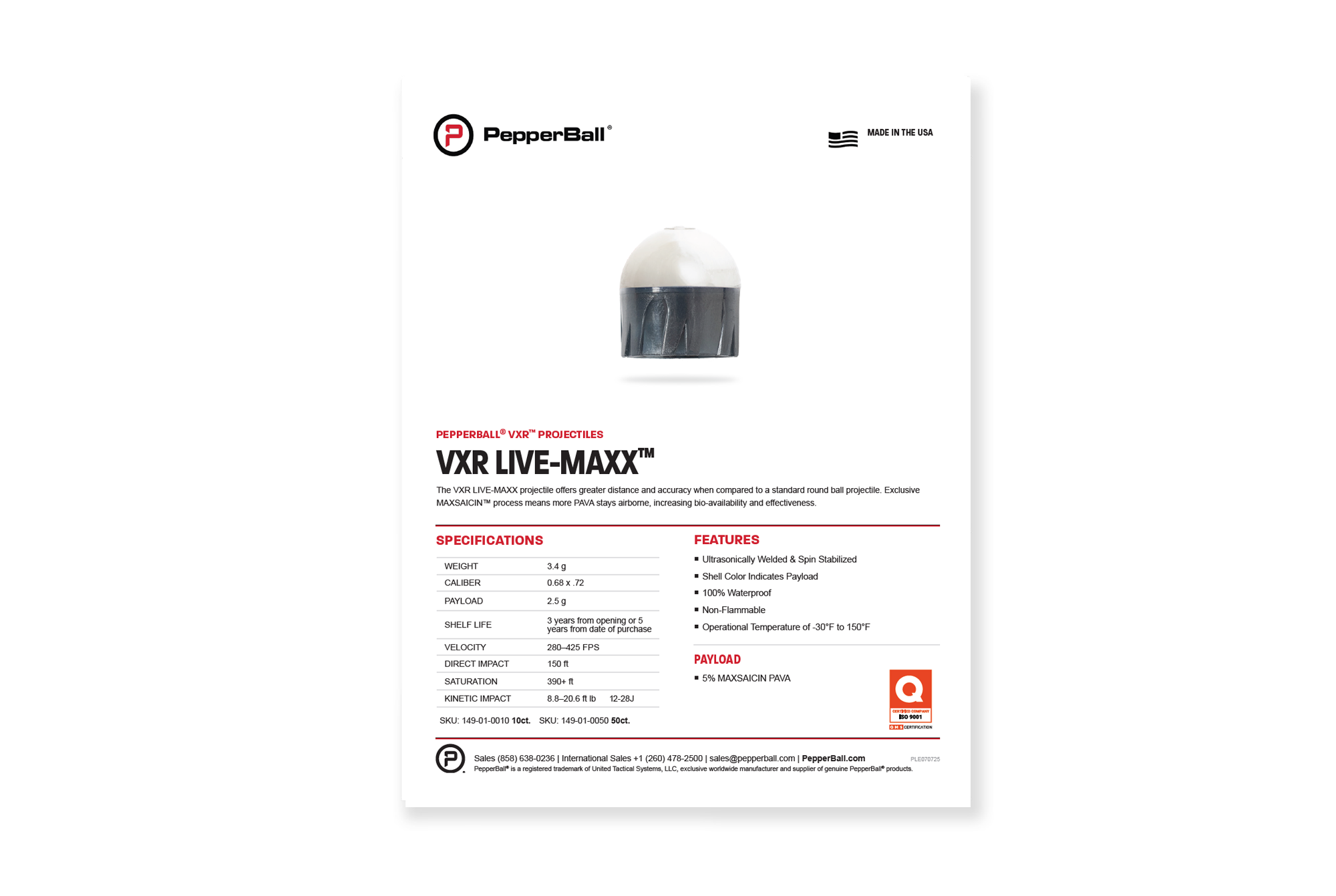 VXR™ LIVE-MAXX™